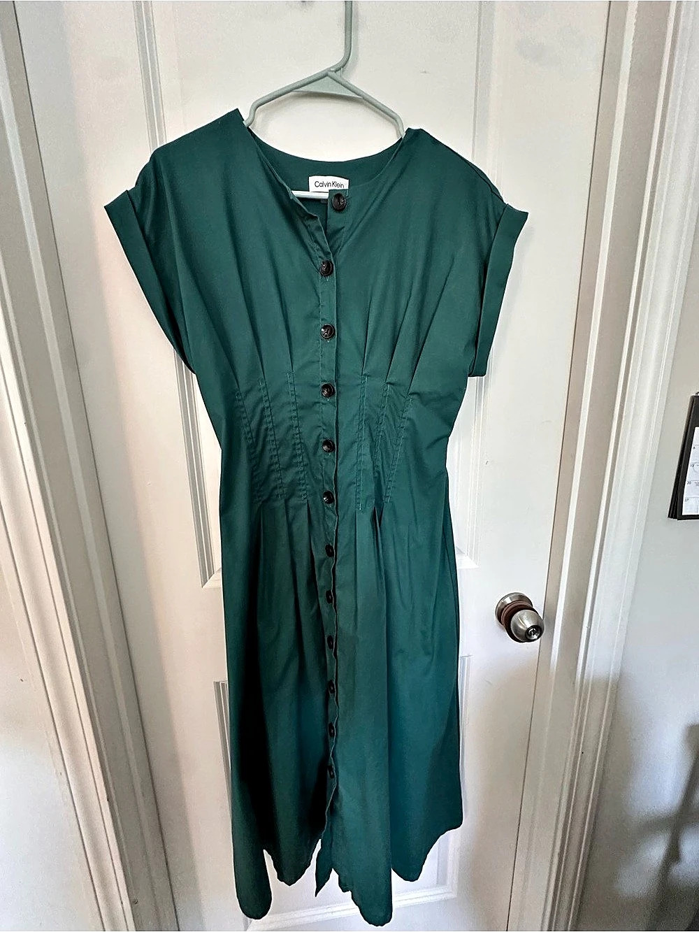 Calvin Klein Maxi Dress in Green Size 2 Like New